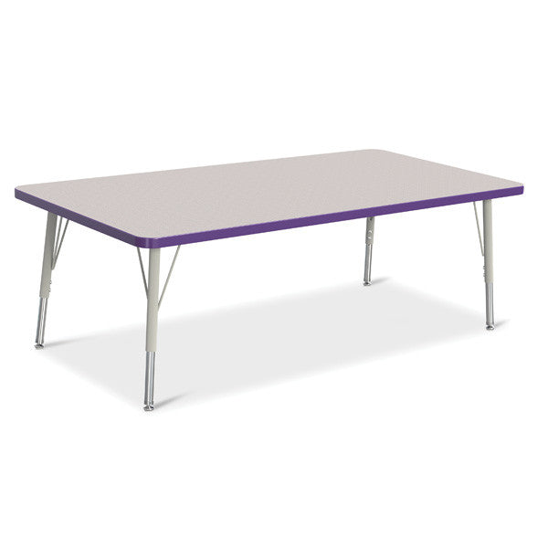 Berries Adjustable Activity Table - Rectangle (30"x60") - Legs 15"-24" (Elementary)