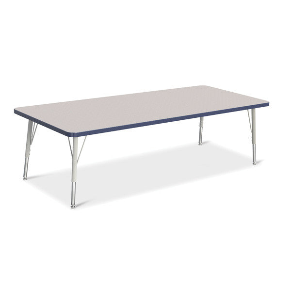 Berries Adjustable Activity Table - Rectangle (30"x72") - Legs 15"-24" (Elementary)