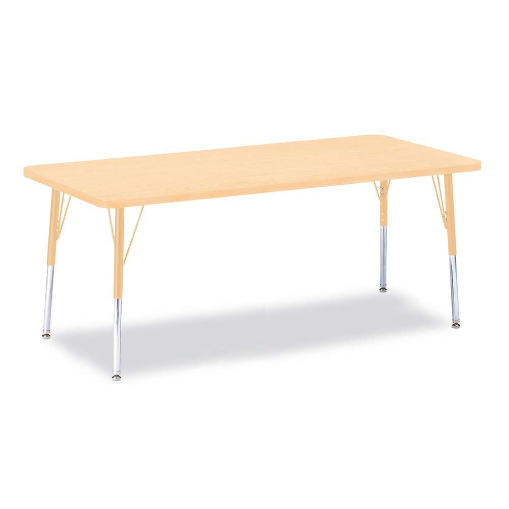 Berries Adjustable Activity Table - Rectangle (30"x72") - Legs 15"-24" (Elementary)
