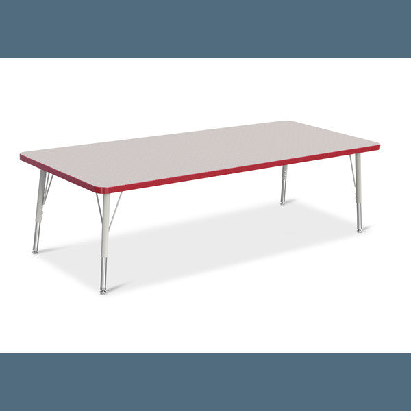 Berries Adjustable Activity Table - Rectangle (30"x72") - Legs 15"-24" (Elementary)
