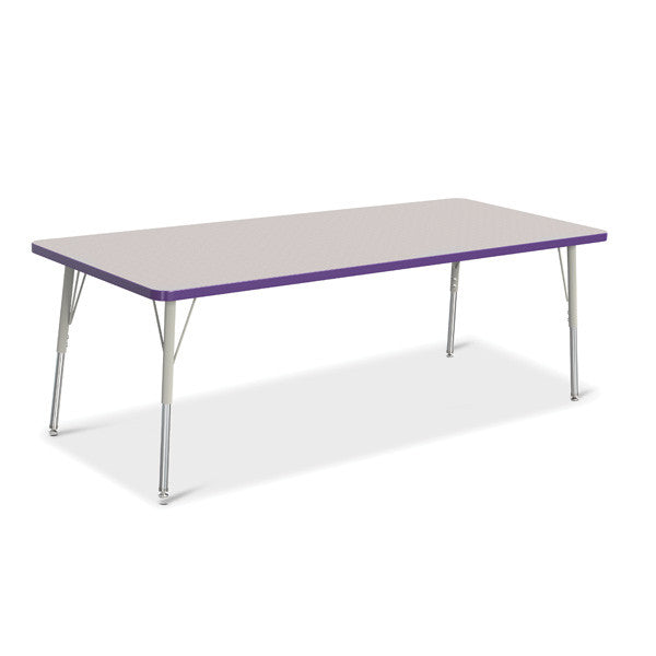 Berries Adjustable Activity Table - Rectangle (30"x72") - Legs 24"-31" (Adult)