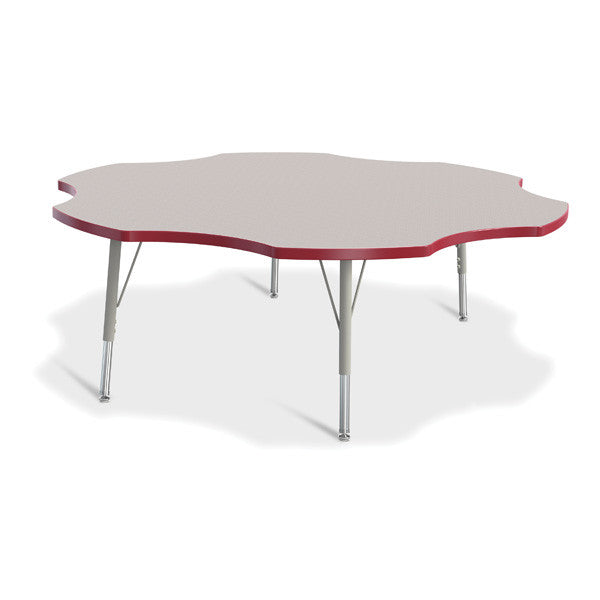 Berries Adjustable Activity Table - Six-Leaf (60") - Legs 15"-24" (Elementary)