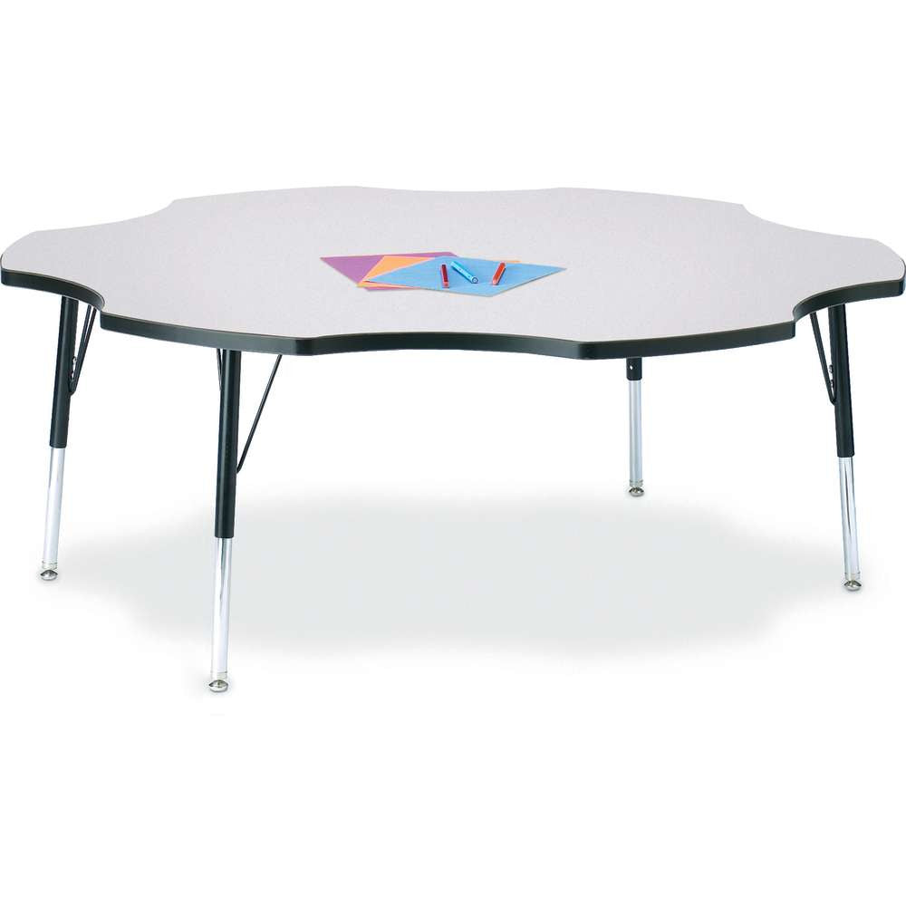 Berries Adjustable Activity Table - Six-Leaf (60") - Legs 15"-24" (Elementary)