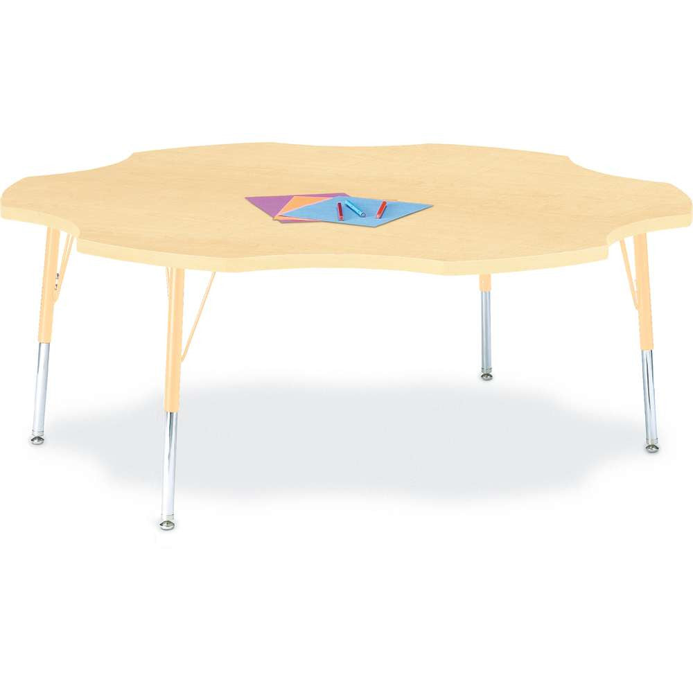 Berries Adjustable Activity Table - Six-Leaf (60") - Legs 15"-24" (Elementary)