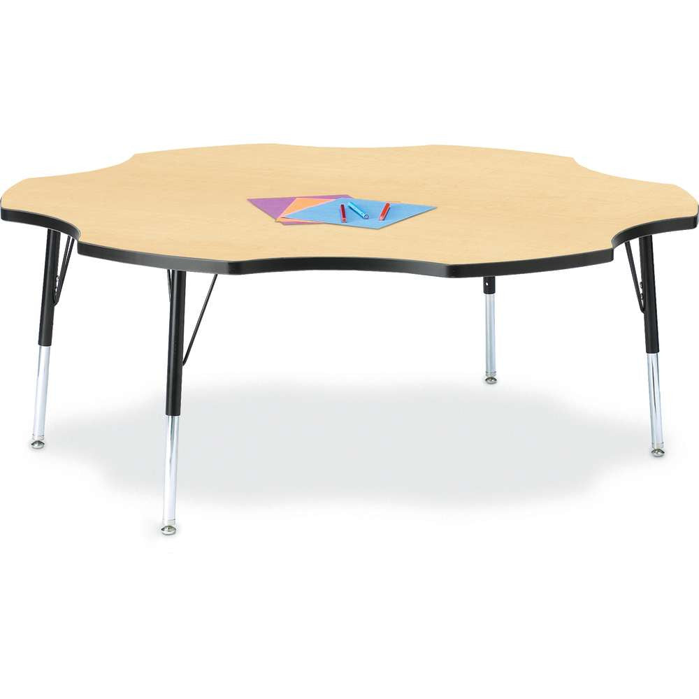 Berries Adjustable Activity Table - Six-Leaf (60") - Legs 15"-24" (Elementary)