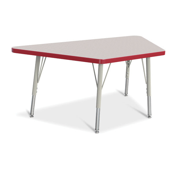 Berries Adjustable Activity Table - Trapezoid (24"x48") - Legs 15"-24" (Elementary)