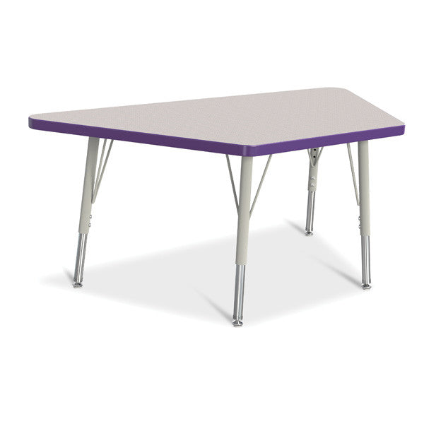 Berries Adjustable Activity Table - Trapezoid (24"x48") - Legs 15"-24" (Elementary)