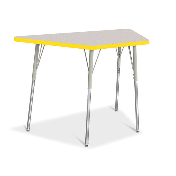 Berries Adjustable Activity Table - Trapezoid (24"x48") - Legs 24"-31" (Adult)