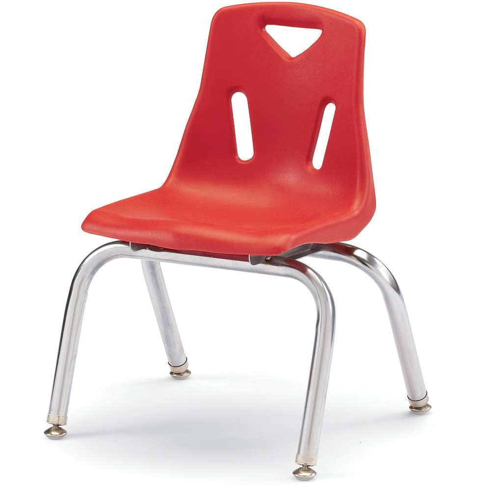 Berries® Stacking Chair with Chrome-Plated Legs - 12" Height