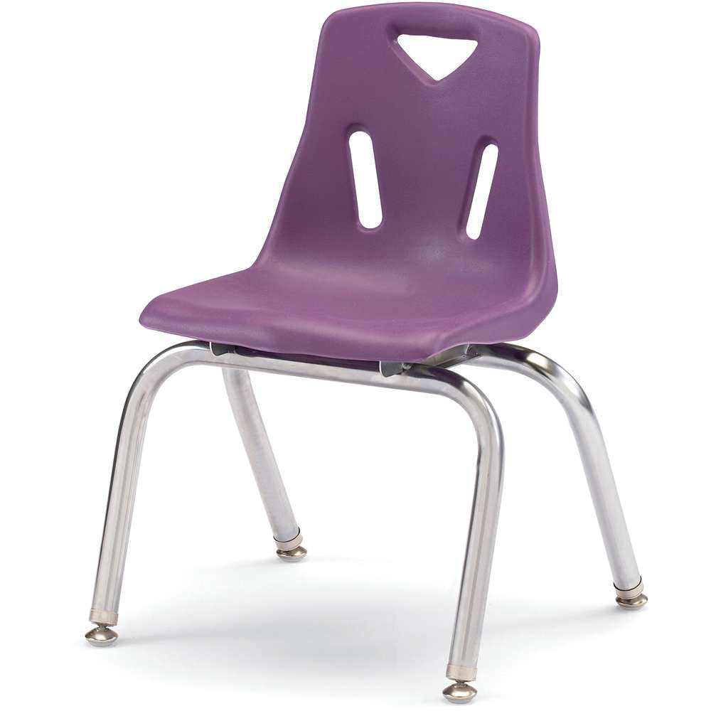 Berries® Stacking Chair with Chrome-Plated Legs - 14" Height