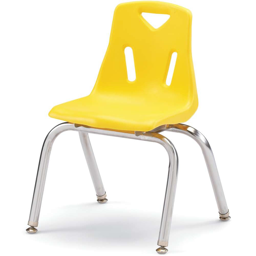 Berries® Stacking Chair with Chrome-Plated Legs - 14" Height