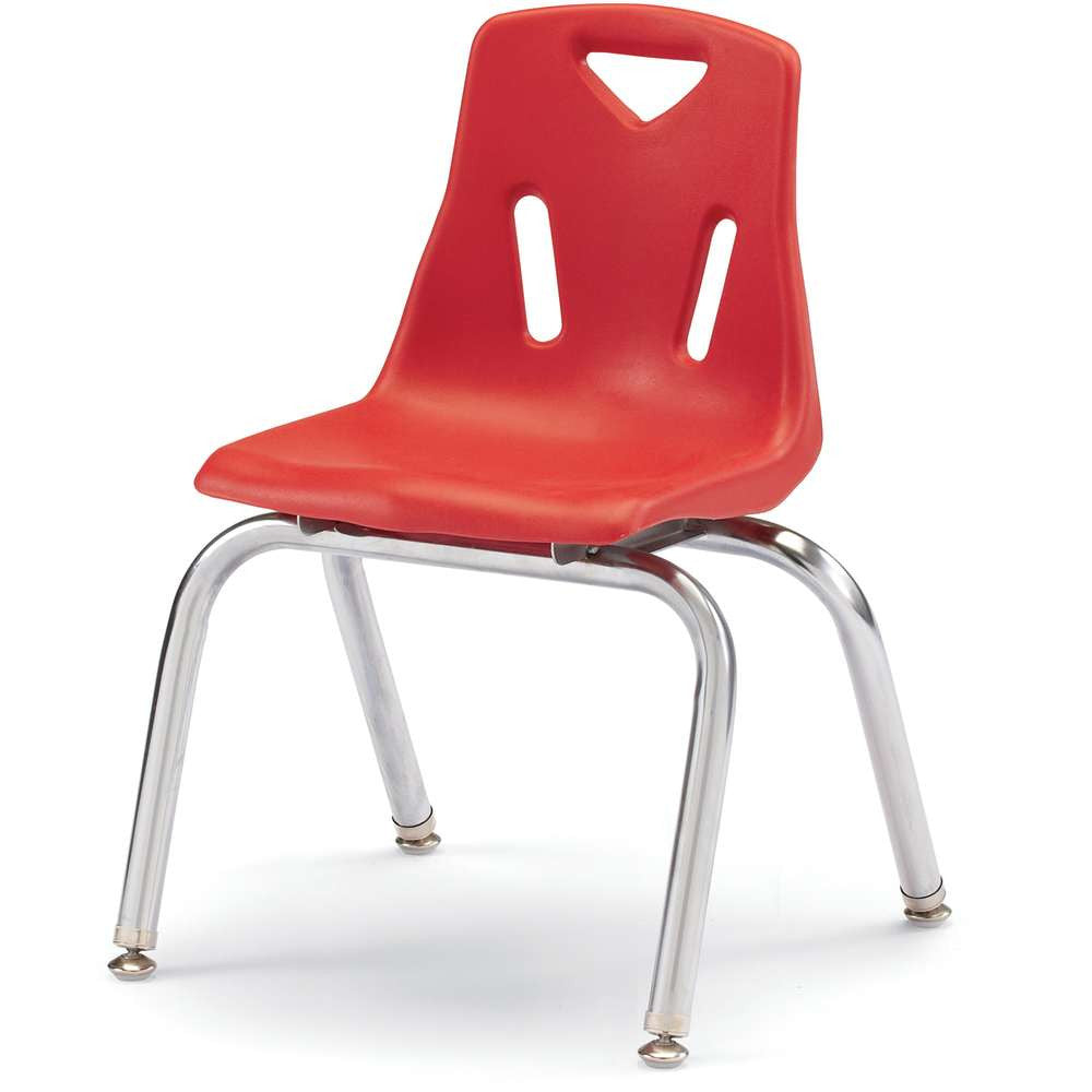Berries® Stacking Chair with Chrome-Plated Legs - 14" Height