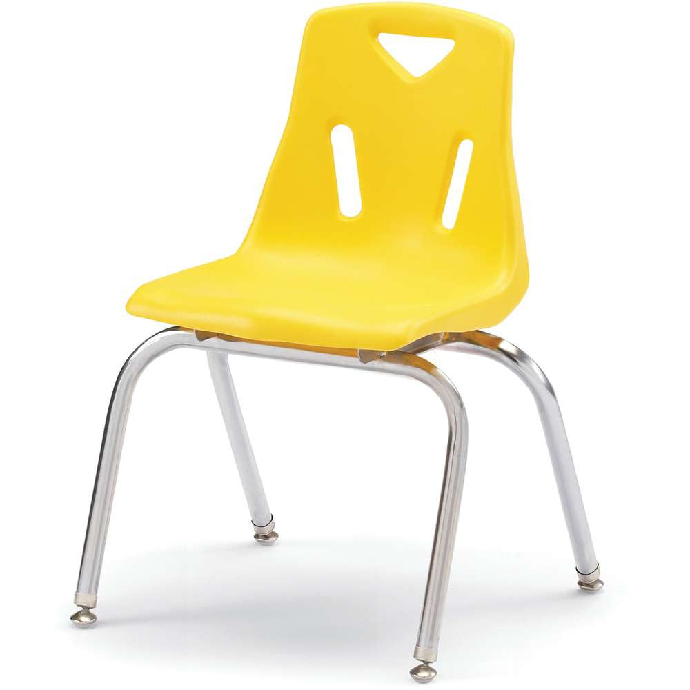 Berries® Stacking Chair with Chrome-Plated Legs - 16" Height