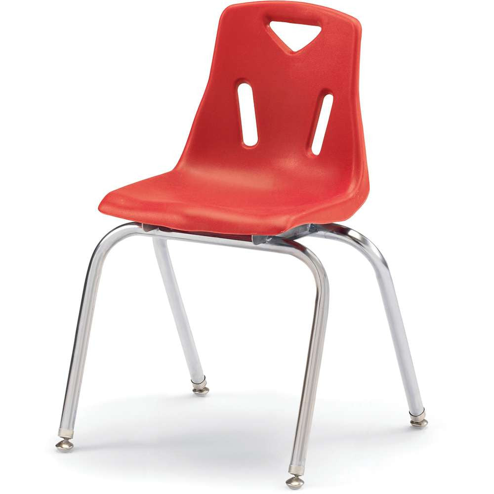 Berries® Stacking Chair with Chrome-Plated Legs - 18" Height