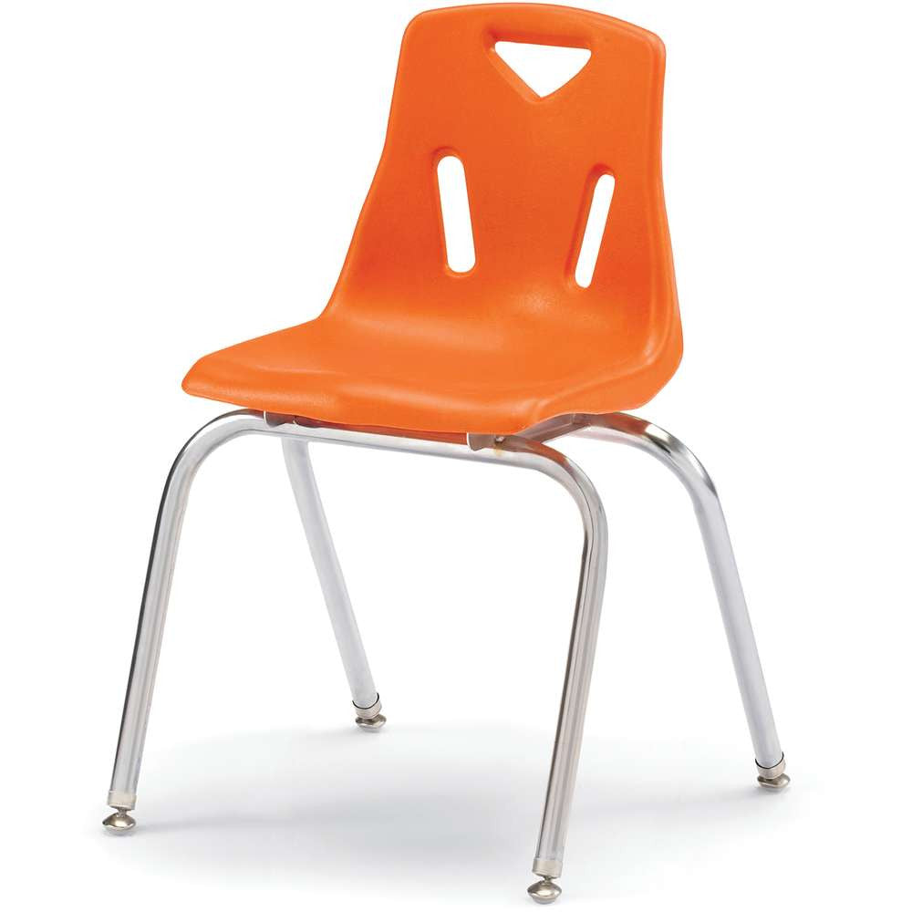 Berries® Stacking Chair with Chrome-Plated Legs - 18" Height