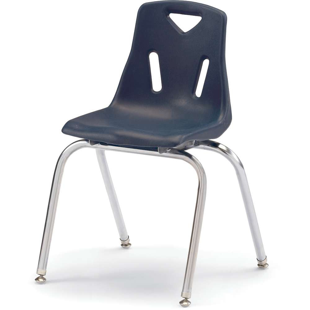 Berries® Stacking Chair with Chrome-Plated Legs - 18" Height