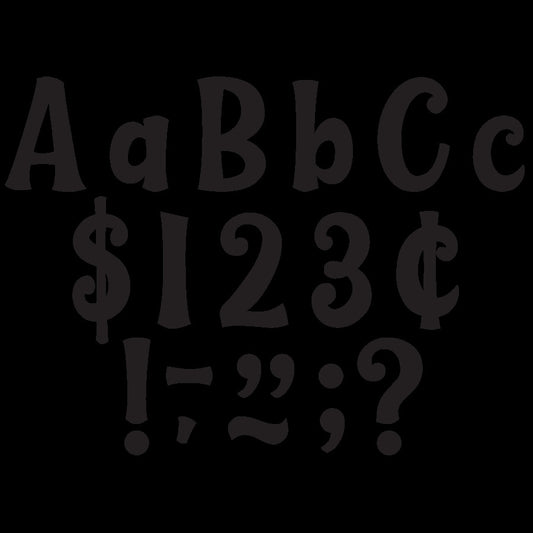 Black 4"" Wild Whimsy Letters