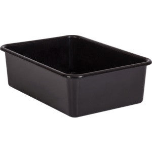 Black Large Plastic Storage Bin