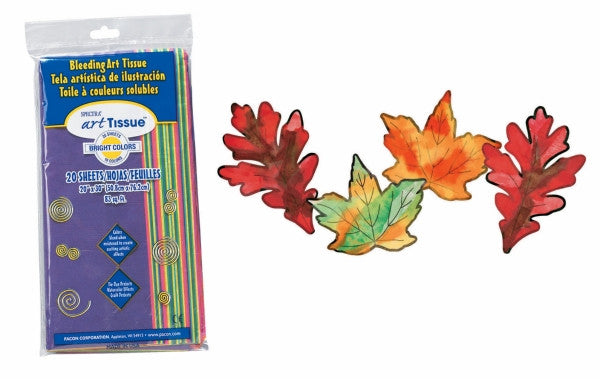 Bleeding Art Tissue Assorted Bright Colours