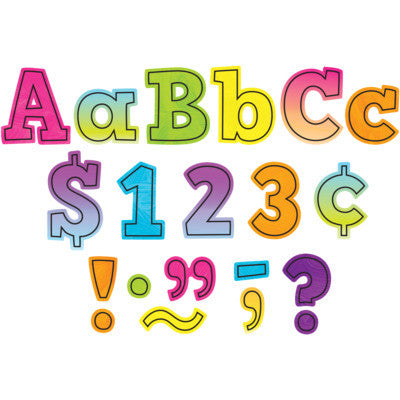 Bold Block 4" Letters Combo Pack (230 Pcs)