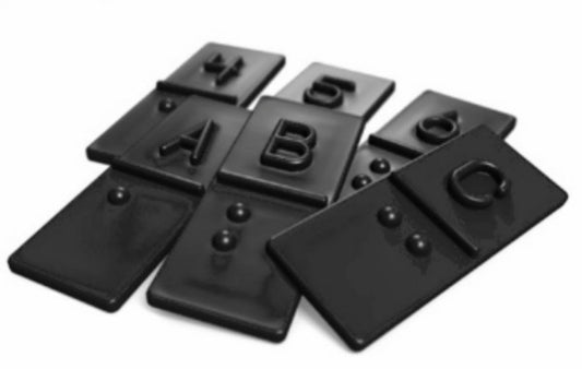Braille Chips For The Sighted 44Pcs