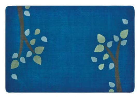 Branching Out Rectangle Carpet - Blue (8' x 12')