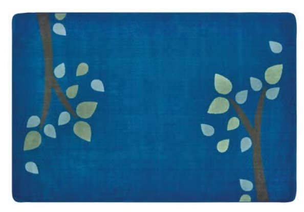 Branching Out Rectangle Carpet - Blue (8' x 12')
