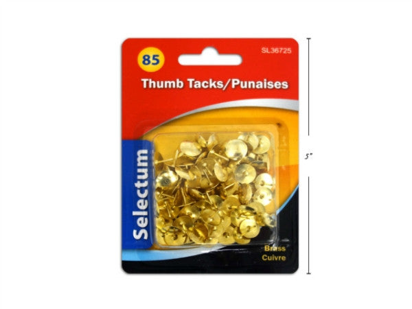 Brass 3/8" Thumbtacks 85PC