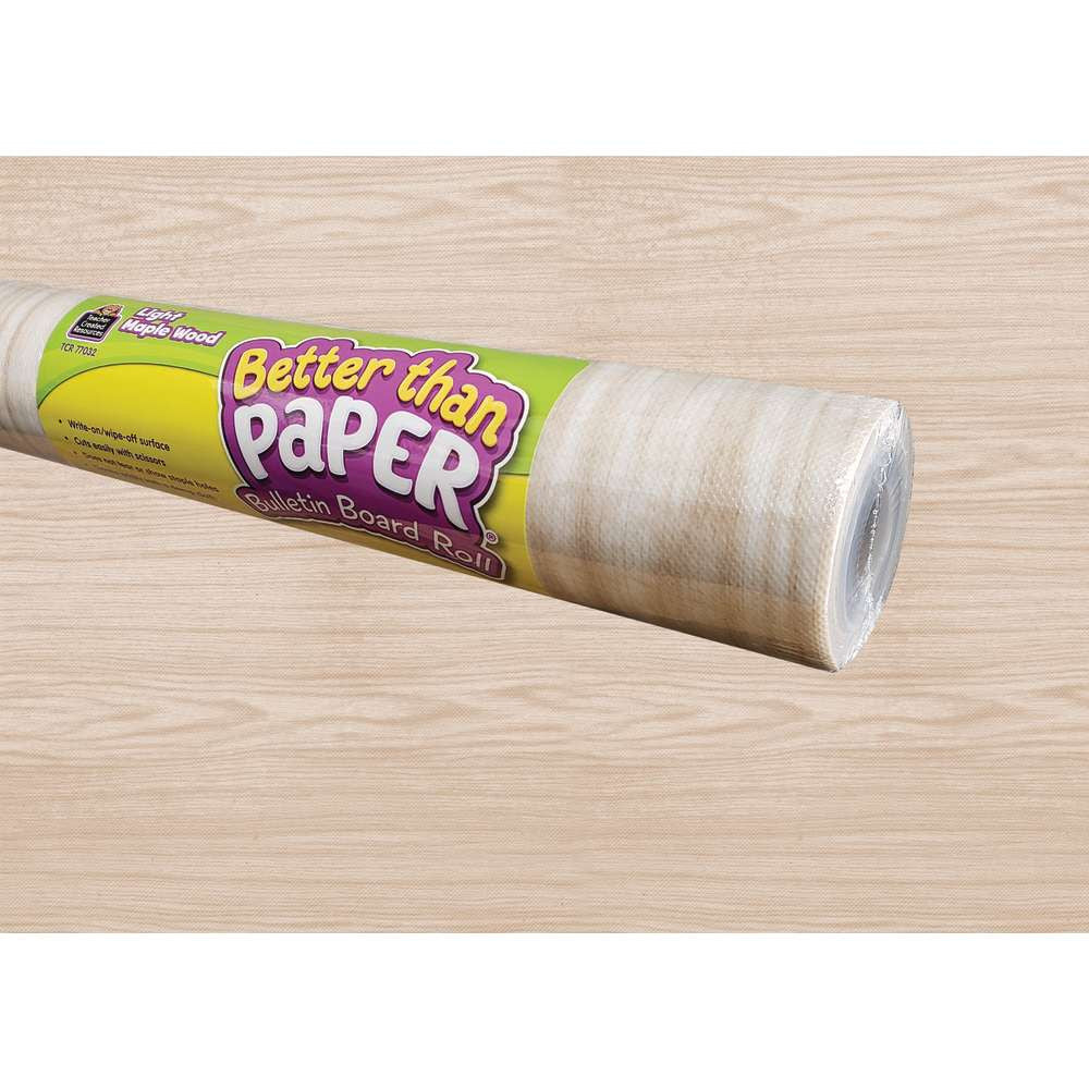 Light Maple Wood Better Than Paper Bulletin Board Roll