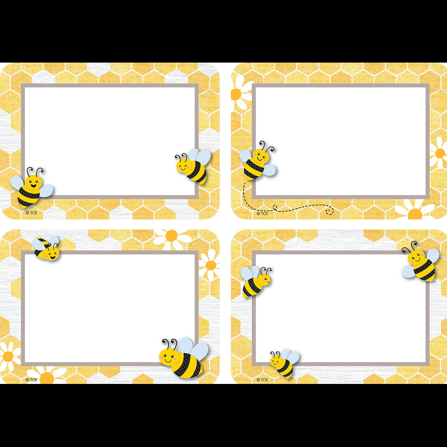 Buzzing Bees Name Tags/Labels - Multi-Pack