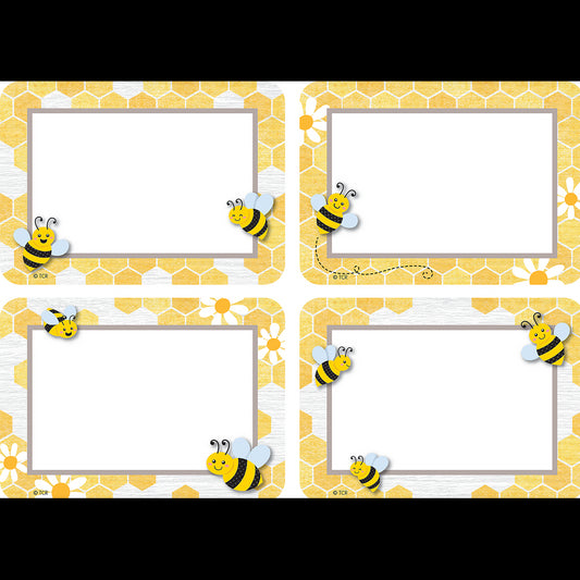 Buzzing Bees Name Tags/Labels - Multi-Pack
