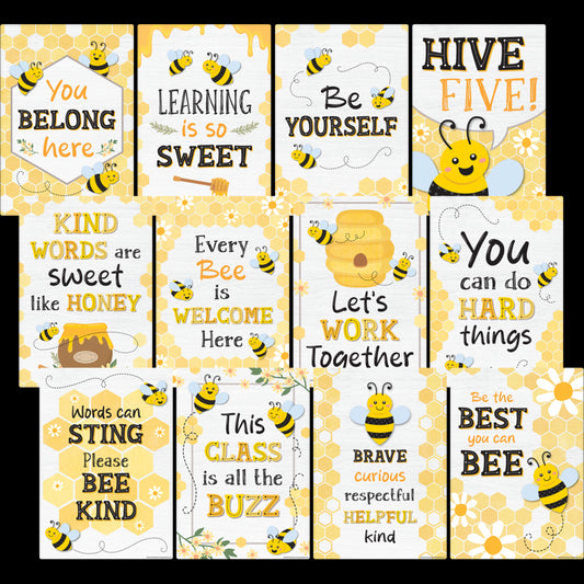 Buzzing Bees Positive Sayings Small Poster Pack