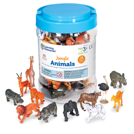 Jungle Animal Counters, Set of 60