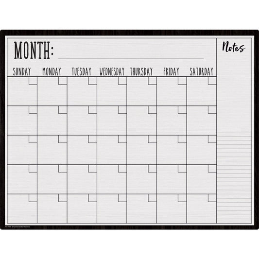 Calendar Write-On/Wipe-Off Chart