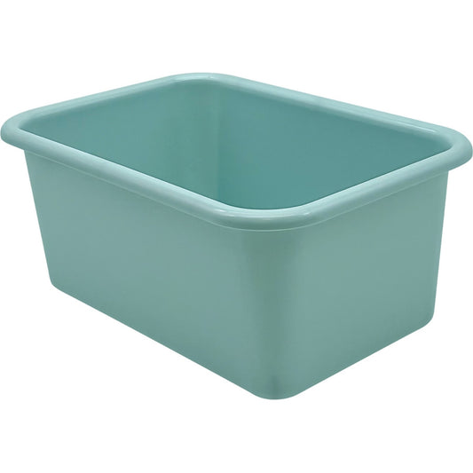 Calming Blue Small Plastic Storage Bin