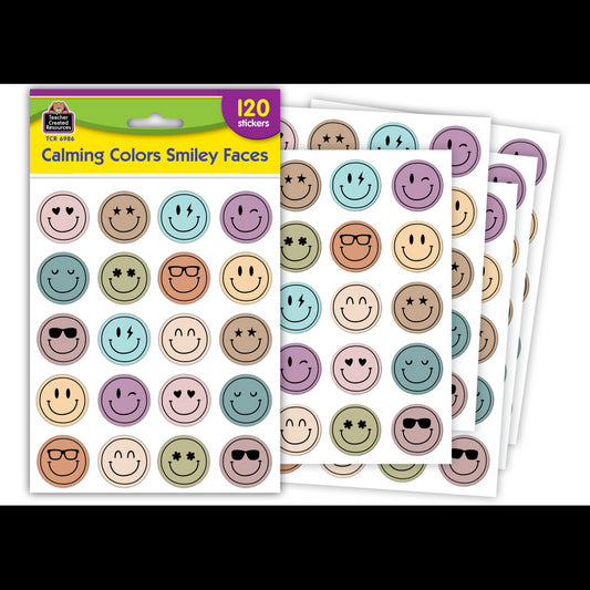 Calming Colors Smiley Faces Stickers
