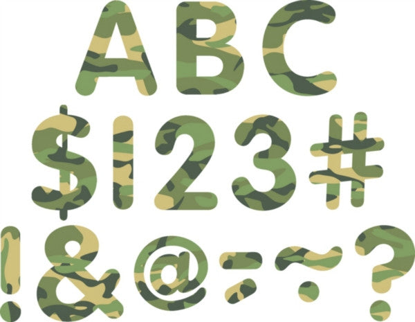 Camouflage Classic 2" Uppercase Letters