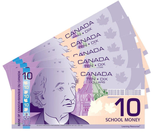 Canadian Money - $10 (100Pcs)