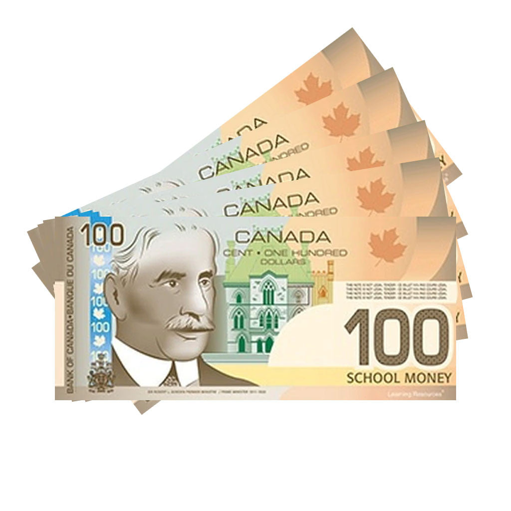 Canadian Money - $100 Bills (50Pcs)
