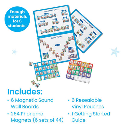 Desktop Magnetic Sound Wall Boards - Set of 6