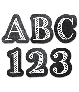 Chalk It Up! Chalkboard 1" Uppercase Stickers