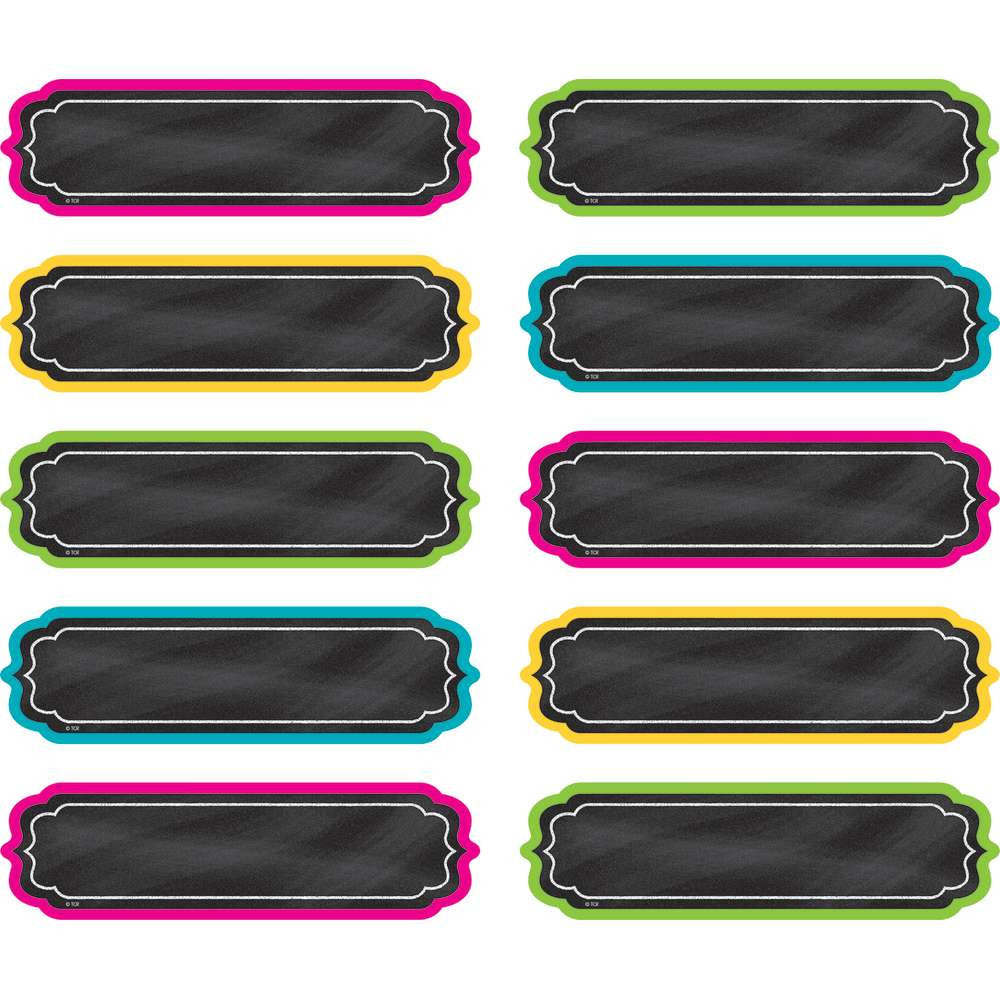 Chalkboard Brights Labels