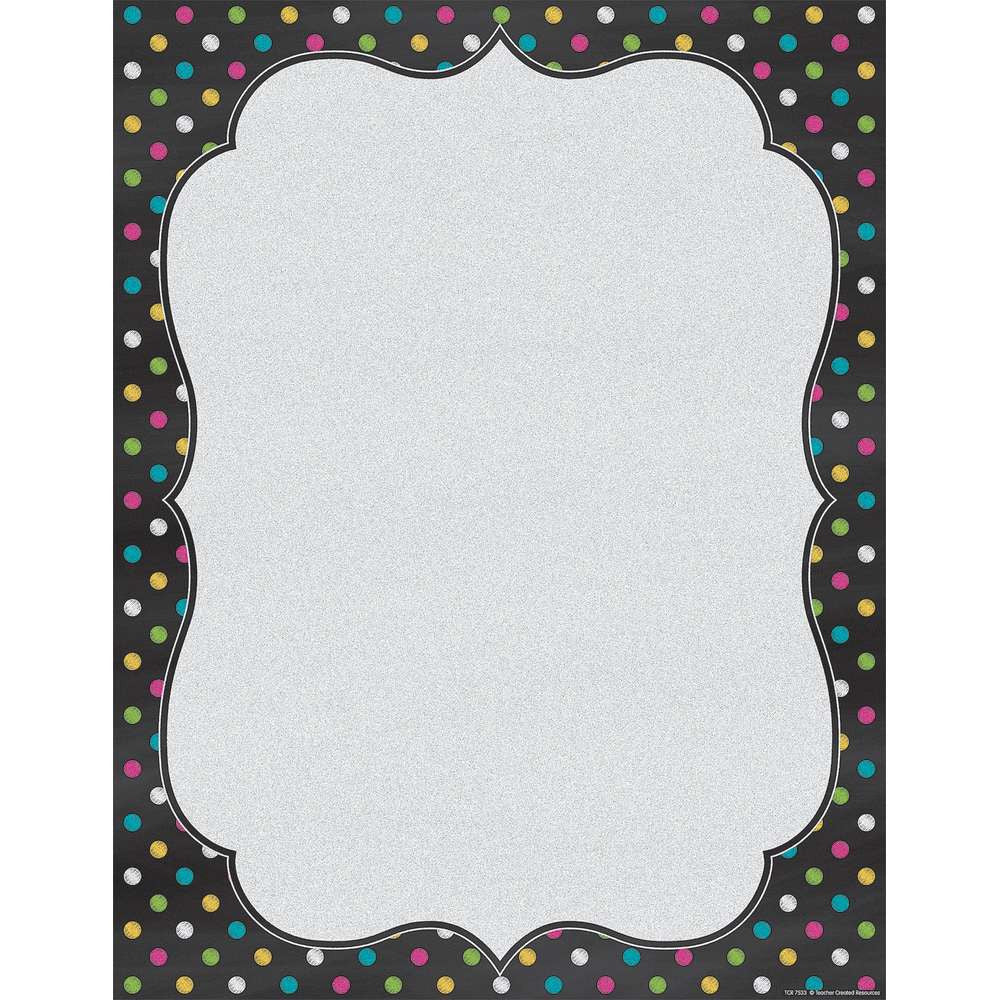 Chalkboards Bright Blank Chart