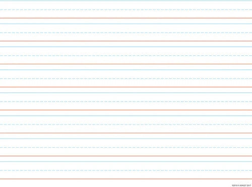 Chart 17" X 22" - Big Tablet Lined Handwriting Chart 3/4" Spacing