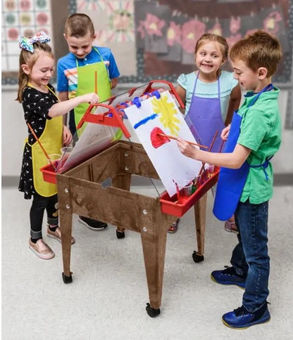 Mobile Two-Sided Easel Art Station
