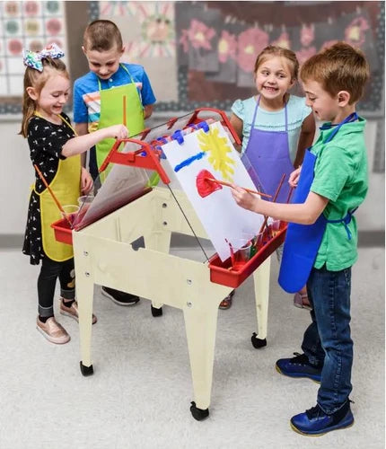 Mobile Two-Sided Easel Art Station