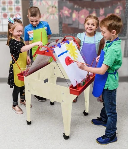 Mobile Two-Sided Easel Art Station