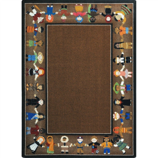 Children of Many Cultures - Earthtone Colour - Rectangle