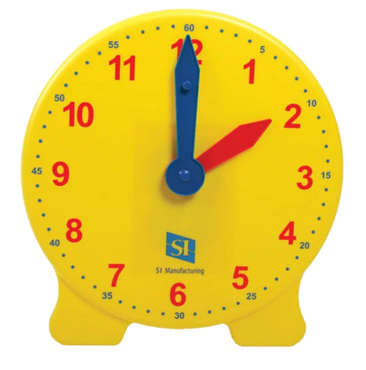 Classic Geared Yellow Teacher Clock- Single