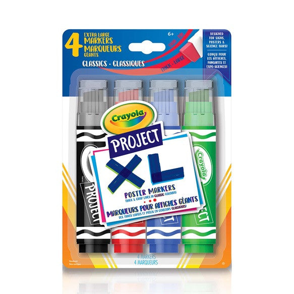Classic XL Project Poster Markers 4PK